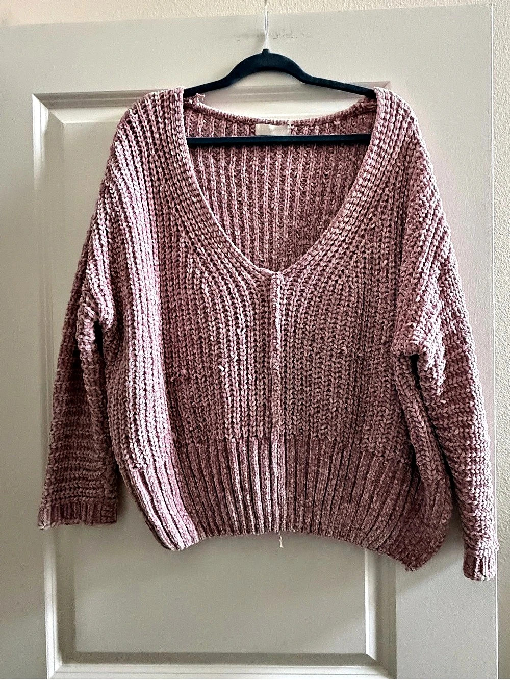 Pink V-Neck Sweater